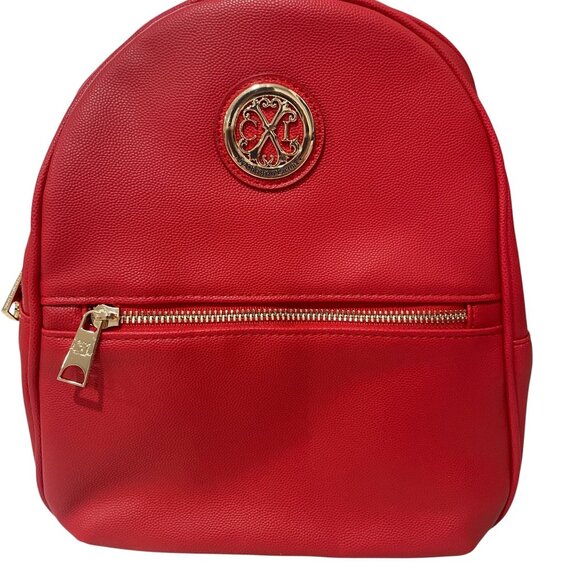 CXL Christian Lacroix Red Backpack Streetwear Mini Vegan Leather Logo Travel Bag - Picture 3 of 10